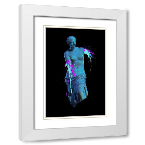 Ancient Accident White Modern Wood Framed Art Print with Double Matting by Farkas, Robert