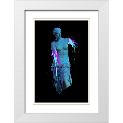 Ancient Accident White Modern Wood Framed Art Print with Double Matting by Farkas, Robert