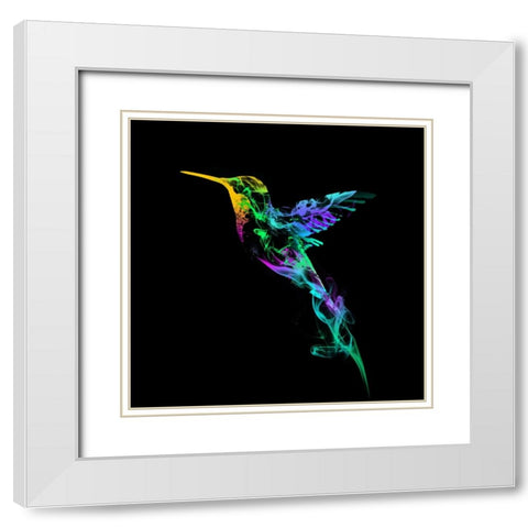 Strange Smoke White Modern Wood Framed Art Print with Double Matting by Farkas, Robert