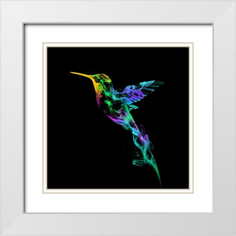 Strange Smoke White Modern Wood Framed Art Print with Double Matting by Farkas, Robert