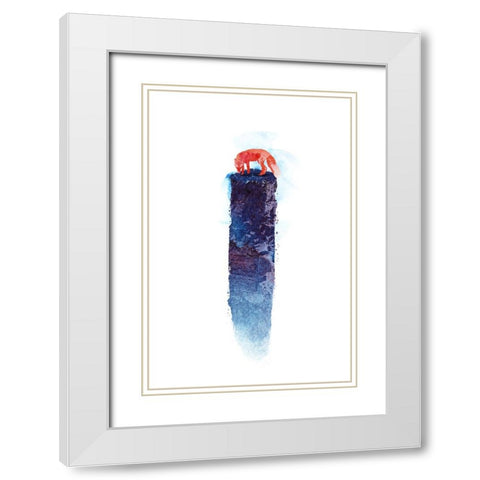 Where Do We Go Now White Modern Wood Framed Art Print with Double Matting by Farkas, Robert