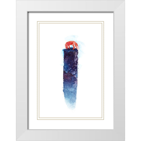 Where Do We Go Now White Modern Wood Framed Art Print with Double Matting by Farkas, Robert