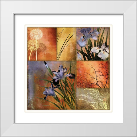 Grasslands II White Modern Wood Framed Art Print with Double Matting by Sasha
