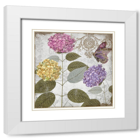 Victorian Romance II White Modern Wood Framed Art Print with Double Matting by Sasha