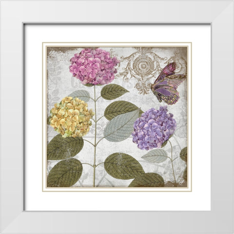 Victorian Romance II White Modern Wood Framed Art Print with Double Matting by Sasha