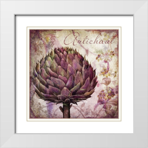 Legumes Francais II White Modern Wood Framed Art Print with Double Matting by Sasha