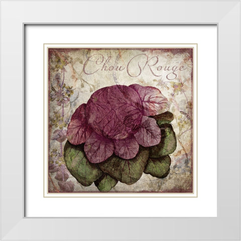 Legumes Francais IV White Modern Wood Framed Art Print with Double Matting by Sasha