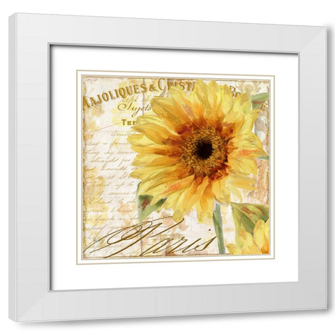 Ete II White Modern Wood Framed Art Print with Double Matting by Sasha