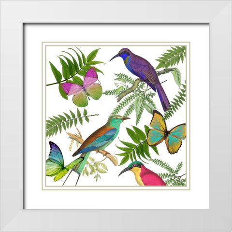 Walking on Air I White Modern Wood Framed Art Print with Double Matting by Sasha