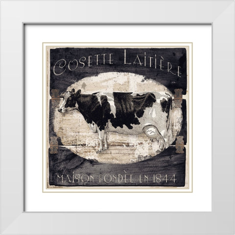 Campagne III White Modern Wood Framed Art Print with Double Matting by Sasha