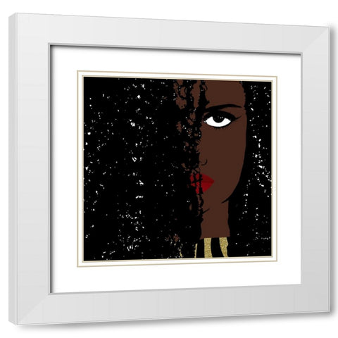 Iolana White Modern Wood Framed Art Print with Double Matting by Lavoie, Tina