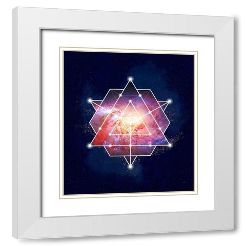 Galaxy Two White Modern Wood Framed Art Print with Double Matting by Lavoie, Tina