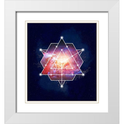 Galaxy Two White Modern Wood Framed Art Print with Double Matting by Lavoie, Tina
