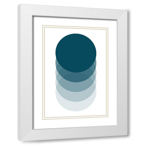 Sunrise II White Modern Wood Framed Art Print with Double Matting by Lavoie, Tina