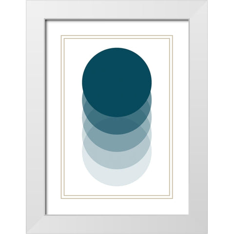 Sunrise II White Modern Wood Framed Art Print with Double Matting by Lavoie, Tina