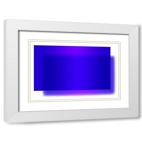Cobalt White Modern Wood Framed Art Print with Double Matting by Lavoie, Tina