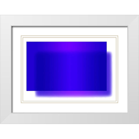 Cobalt White Modern Wood Framed Art Print with Double Matting by Lavoie, Tina