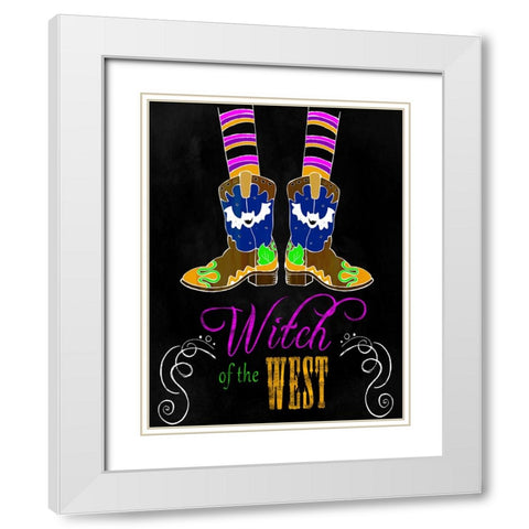Witch Of The West White Modern Wood Framed Art Print with Double Matting by Wade, Valarie