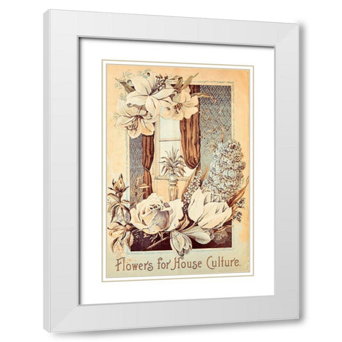 Culture White Modern Wood Framed Art Print with Double Matting by Vintage Apple Collection