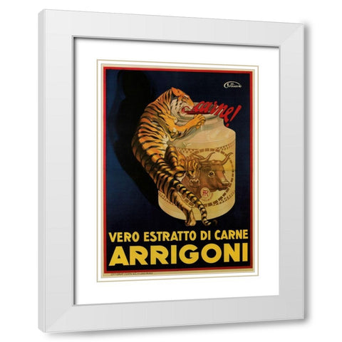 Arrigoni White Modern Wood Framed Art Print with Double Matting by Vintage Apple Collection