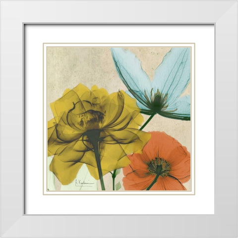 New Avalon IV White Modern Wood Framed Art Print with Double Matting by Koetsier, Albert