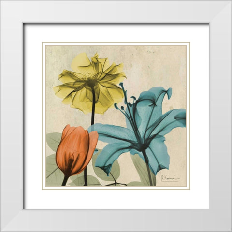 New Avalon VI White Modern Wood Framed Art Print with Double Matting by Koetsier, Albert