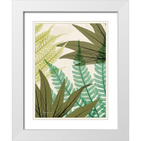 Mesozoic Travels 2 White Modern Wood Framed Art Print with Double Matting by Koetsier, Albert