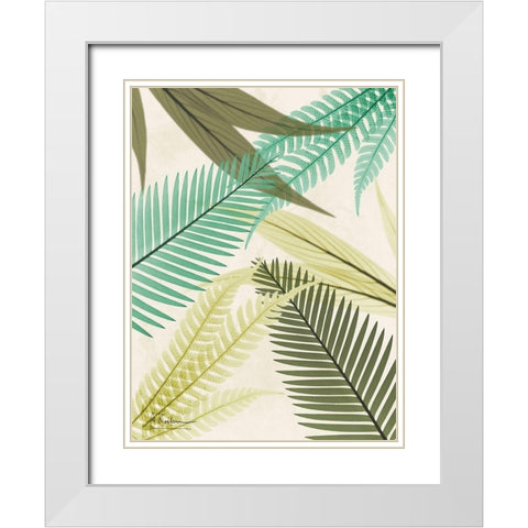 Mesozoic Travels 3 White Modern Wood Framed Art Print with Double Matting by Koetsier, Albert