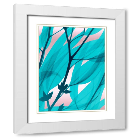 Eucalyptus Cotton Candy White Modern Wood Framed Art Print with Double Matting by Koetsier, Albert