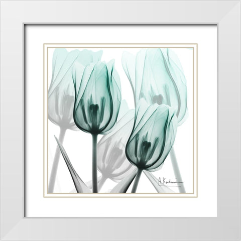 Sky Infused Duo White Modern Wood Framed Art Print with Double Matting by Koetsier, Albert
