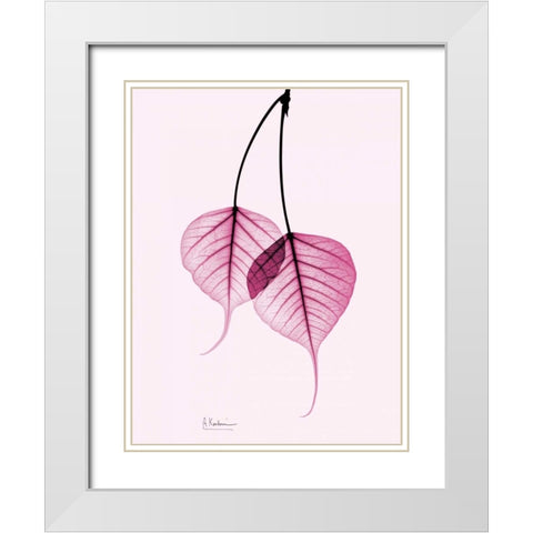 Bodhi Tree Pink White Modern Wood Framed Art Print with Double Matting by Koetsier, Albert