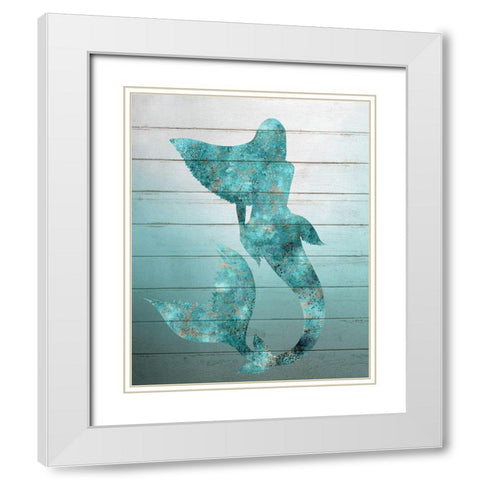 From the Sea 1 White Modern Wood Framed Art Print with Double Matting by Bailey, Ann