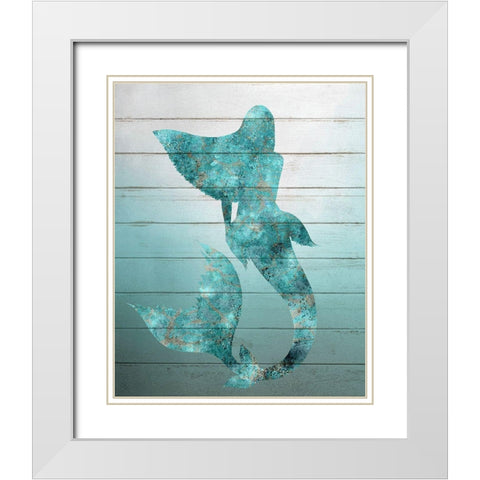 From the Sea 1 White Modern Wood Framed Art Print with Double Matting by Bailey, Ann