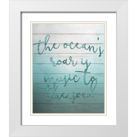 From the Sea 3 White Modern Wood Framed Art Print with Double Matting by Bailey, Ann