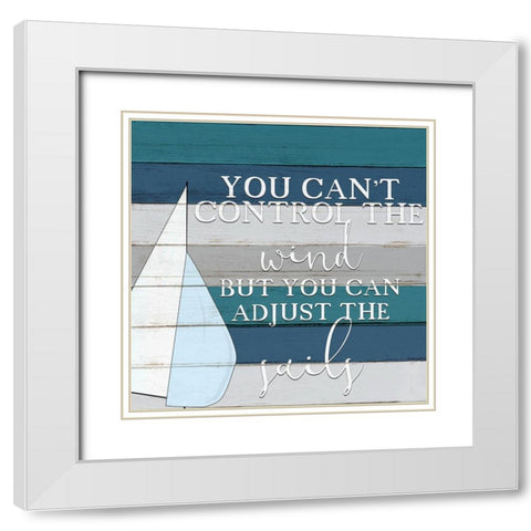 The Sails White Modern Wood Framed Art Print with Double Matting by Bailey, Ann