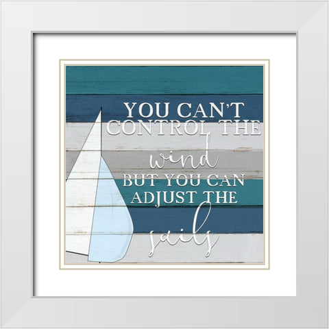 The Sails White Modern Wood Framed Art Print with Double Matting by Bailey, Ann