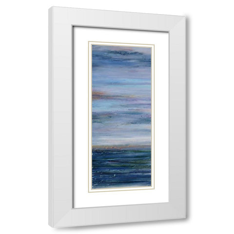 Looking Glass 1 White Modern Wood Framed Art Print with Double Matting by Bilotta, Barbara