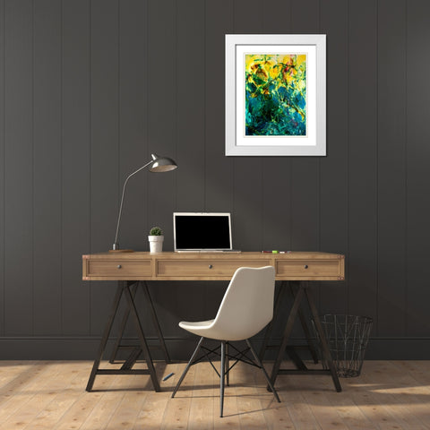 Poseidons Playground White Modern Wood Framed Art Print with Double Matting by Bilotta, Barbara