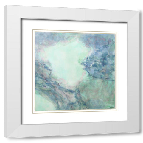 Centrifuge White Modern Wood Framed Art Print with Double Matting by Bilotta, Barbara