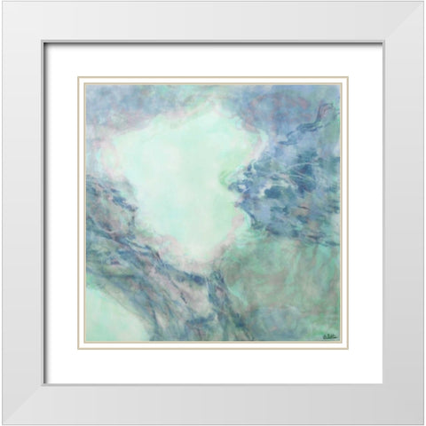Centrifuge White Modern Wood Framed Art Print with Double Matting by Bilotta, Barbara