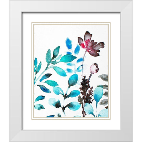 Sublime Simplicity 1 White Modern Wood Framed Art Print with Double Matting by Boho Hue Studio