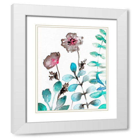 Sublime Simplicity 2 White Modern Wood Framed Art Print with Double Matting by Boho Hue Studio