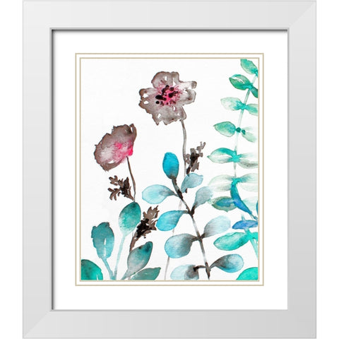 Sublime Simplicity 2 White Modern Wood Framed Art Print with Double Matting by Boho Hue Studio