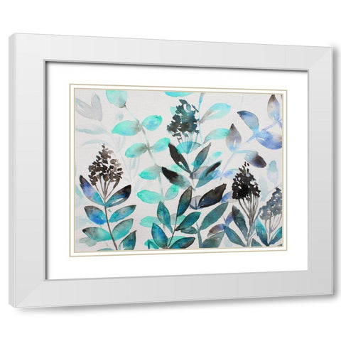 Shrub Life 2 White Modern Wood Framed Art Print with Double Matting by Boho Hue Studio
