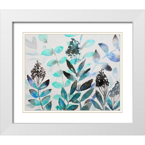 Shrub Life 2 White Modern Wood Framed Art Print with Double Matting by Boho Hue Studio