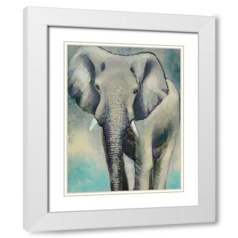 Wild Strong 1 White Modern Wood Framed Art Print with Double Matting by Boho Hue Studio