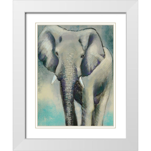 Wild Strong 1 White Modern Wood Framed Art Print with Double Matting by Boho Hue Studio