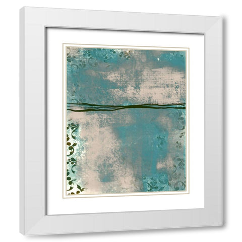 Samba 1 White Modern Wood Framed Art Print with Double Matting by Boho Hue Studio