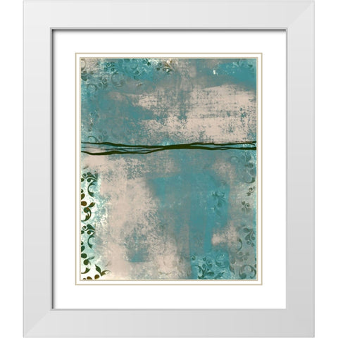 Samba 1 White Modern Wood Framed Art Print with Double Matting by Boho Hue Studio