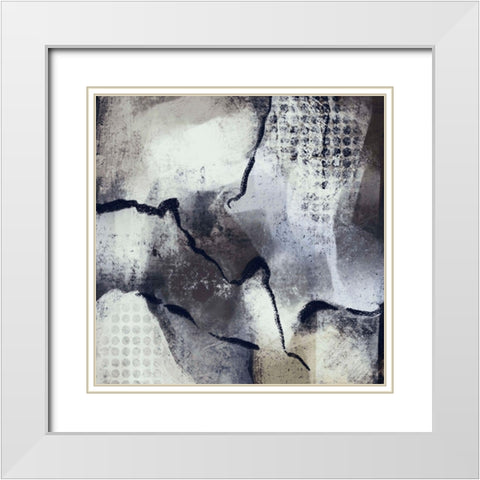 Abstract Age of Man White Modern Wood Framed Art Print with Double Matting by Boho Hue Studio
